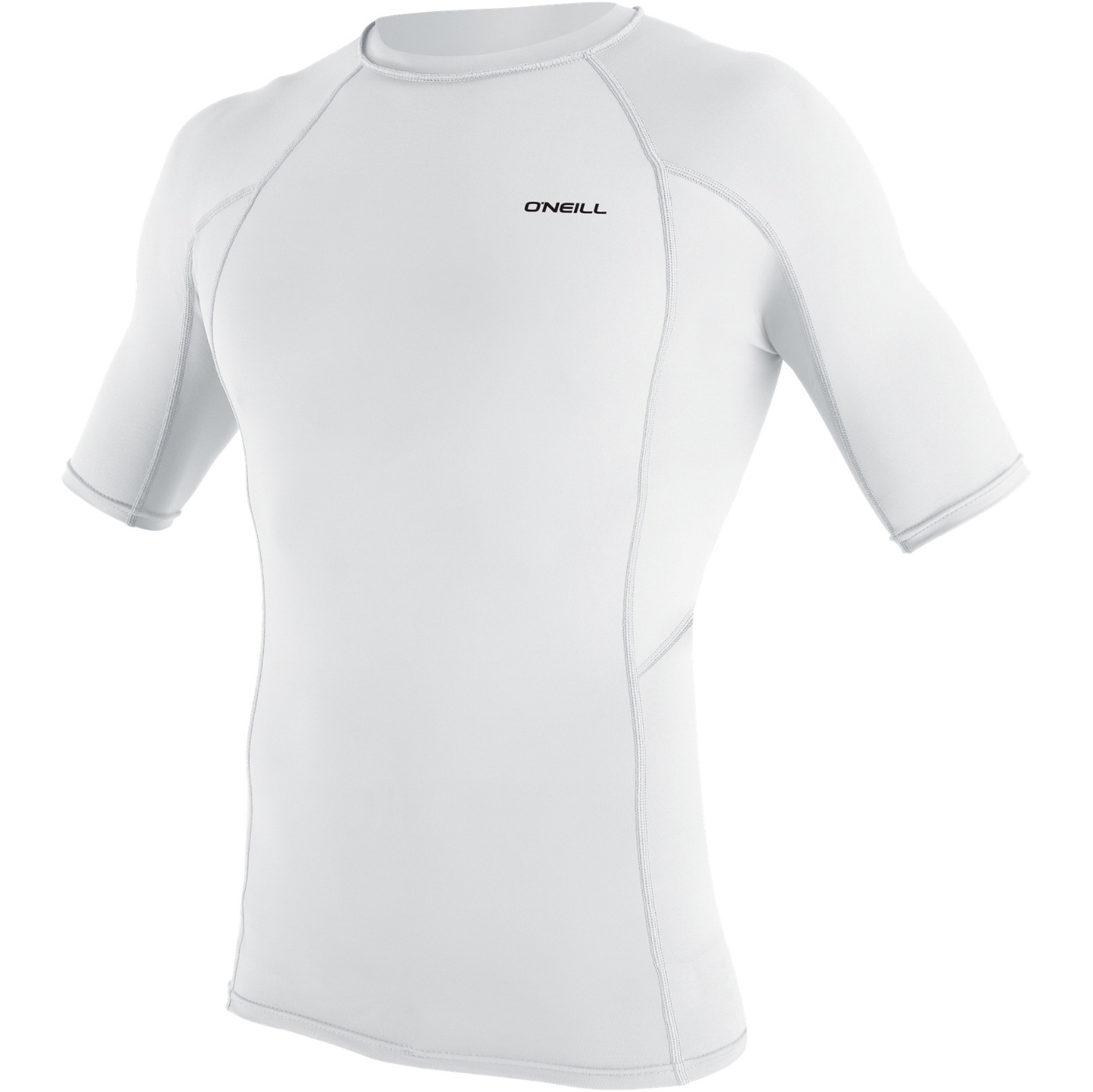2026 O'Neill Mens Basic Skins Short Sleeve Rash Vest 5713 - White